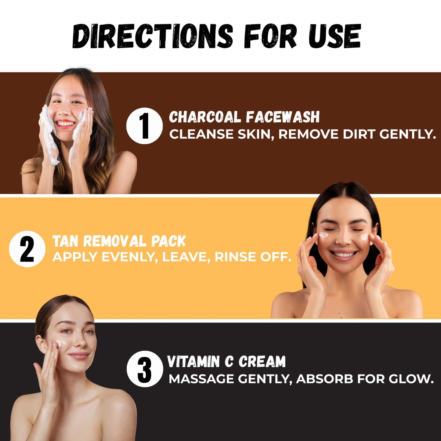 Charcoal detan combo- with the power of vitamin c moisturizer.